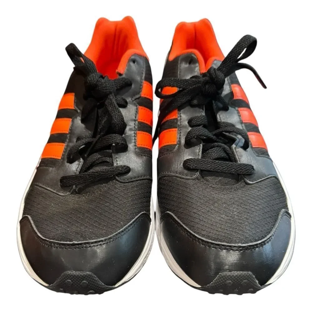 Adidas Neo VS Star Men's Black Neon Orange AW5261 Sneakers 9